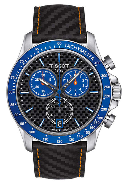 Tissot V8 Alpine Black Carbon Chronograph Watch For Men - T106.417.16.201.00