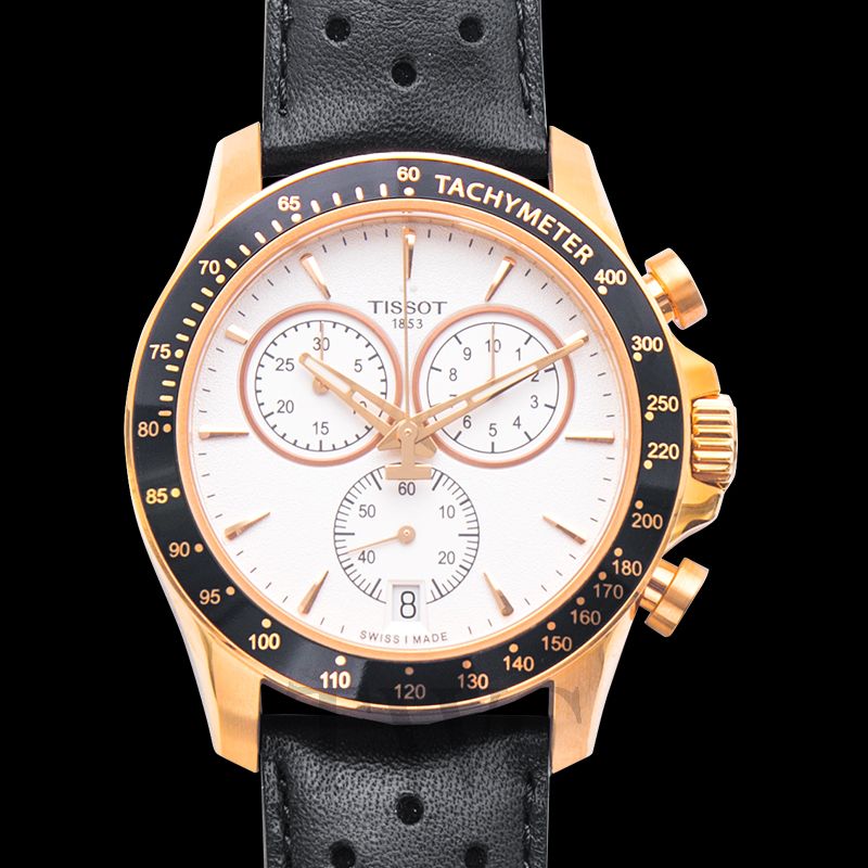 Tissot V8 Quartz Chronograph Rose Gold Watch For Men - T106.417.36.031.00