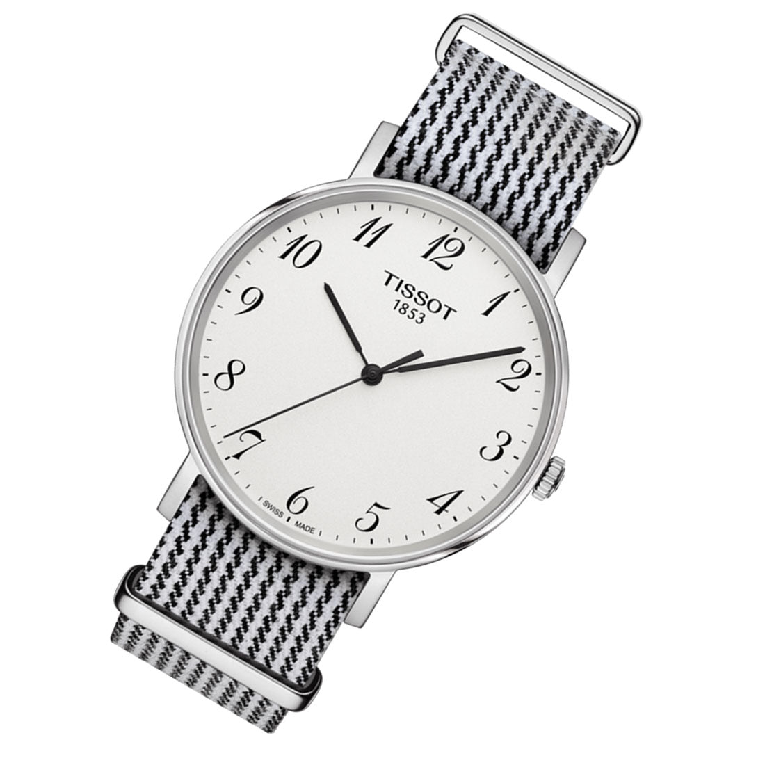 Tissot T Classic Everytime White Dial Two Tone NATO Strap Watch for Women - T109.410.18.032.00