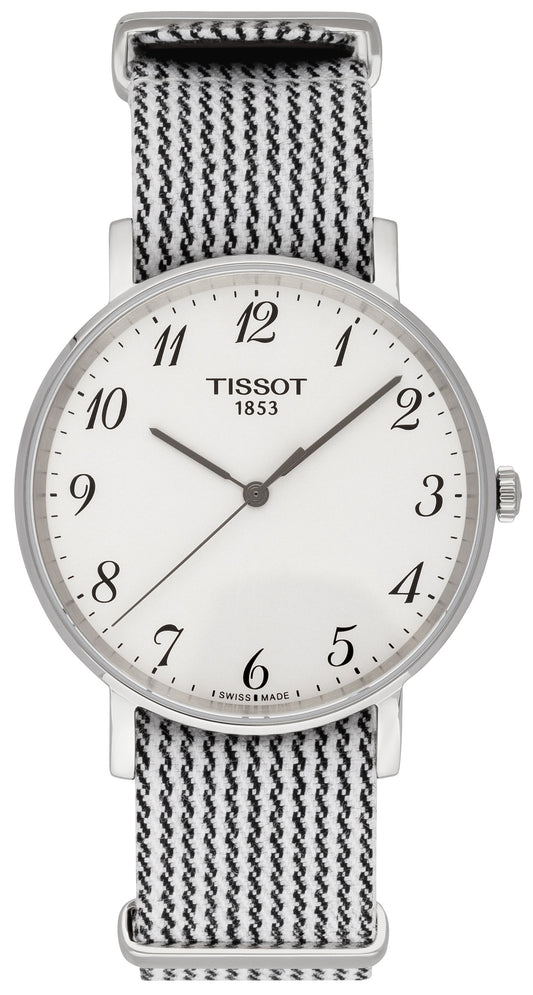 Tissot T Classic Everytime Medium White Dial Two Tone NATO Strap Watch for Women - T109.410.18.032.00