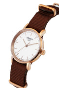 Tissot Everytime Desire White Dial Maroon NATO Strap Watch for Women - T109.210.37.031.00