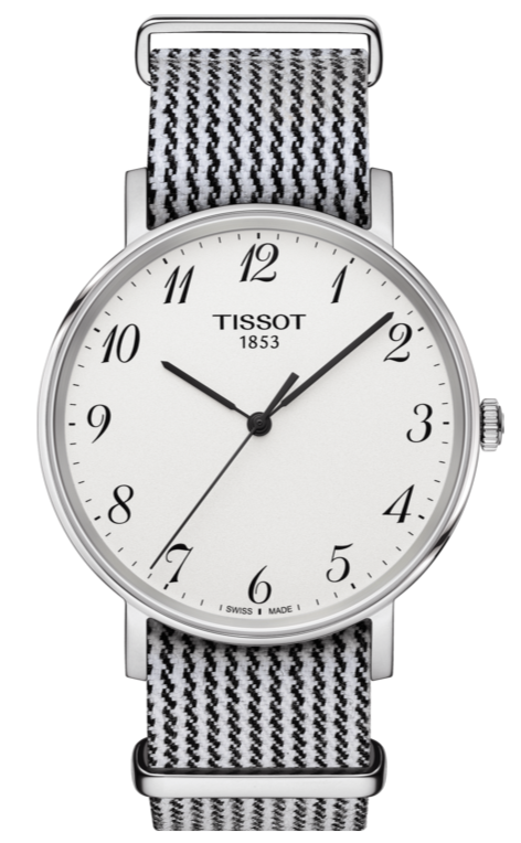 Tissot T Classic Everytime White Dial Two Tone NATO Strap Watch for Women - T109.410.18.032.00