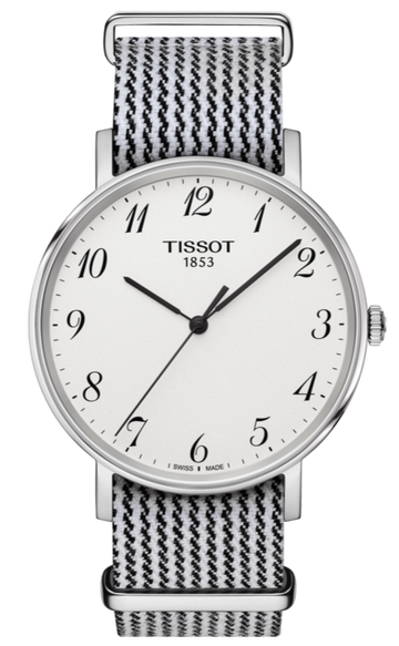 Tissot T Classic Everytime White Dial Two Tone NATO Strap Watch for Women - T109.410.18.032.00