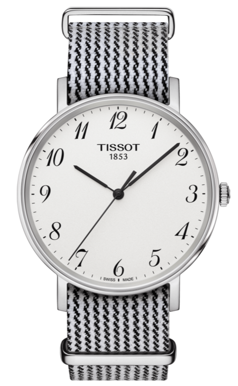 Tissot T Classic Everytime Medium White Dial Two Tone NATO Strap Watch for Women - T109.410.18.032.00
