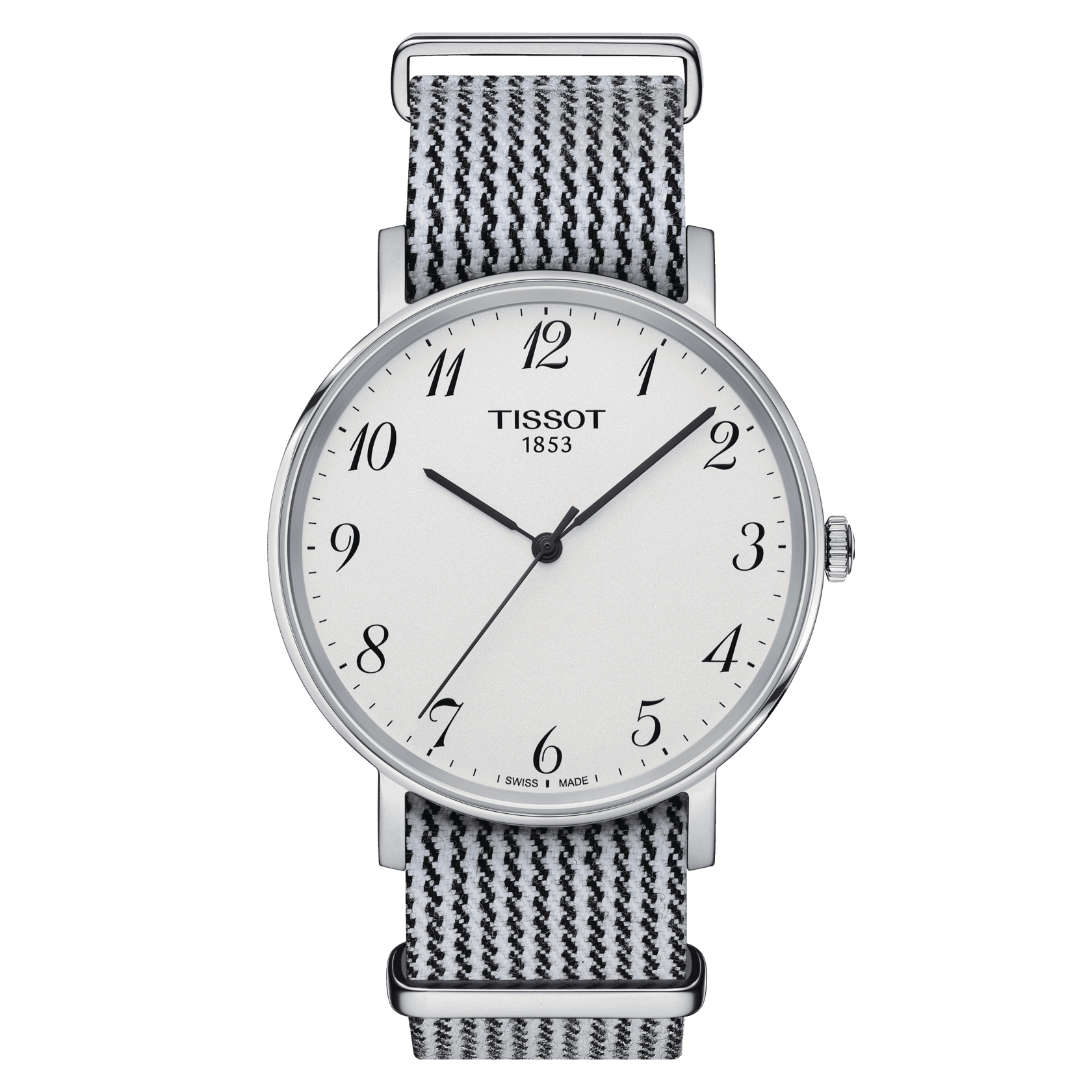 Tissot T Classic Everytime White Dial Two Tone NATO Strap Watch for Women - T109.410.18.032.00