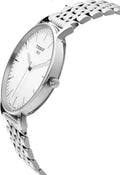 Tissot T Classic Everytime White Dial Silver Steel Strap Watch for Men - T109.610.11.031.00