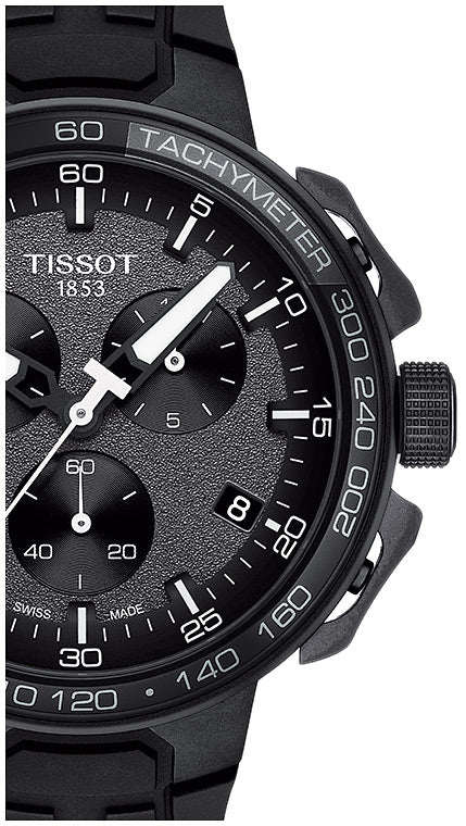 Tissot T Race Cycling Chronograph Black Dial Watch For Men - T111.417.37.441.03