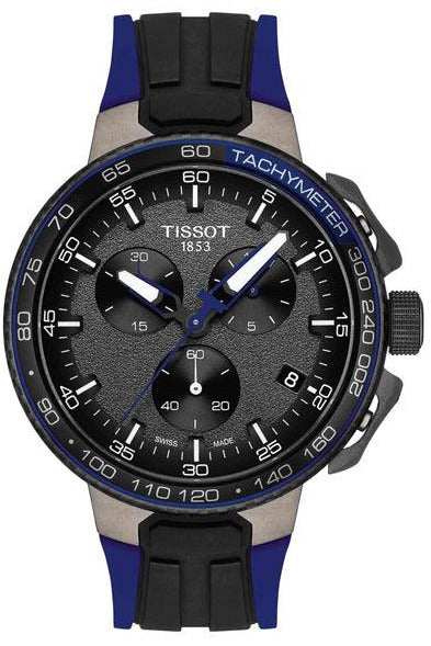 Tissot T Race Cycling 44.5mm Dark Blue Strap Watch For Men - T111.417.37.441.06