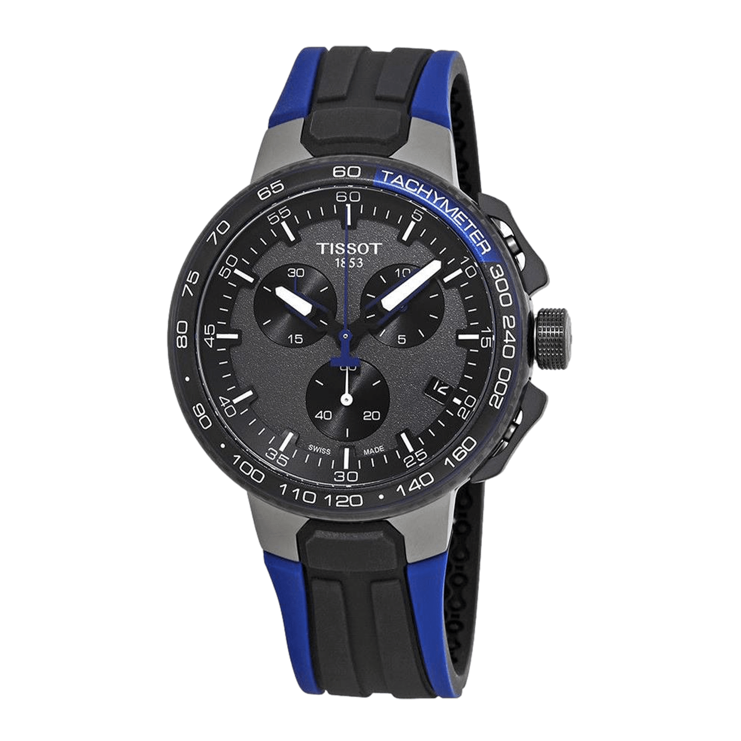 Tissot T Race Cycling 44.5mm Dark Blue Strap Watch For Men - T111.417.37.441.06