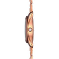 Tissot T Wave Mother of Pearl Dial Rose Gold Steel Strap Watch For Women - T112.210.33.113.00