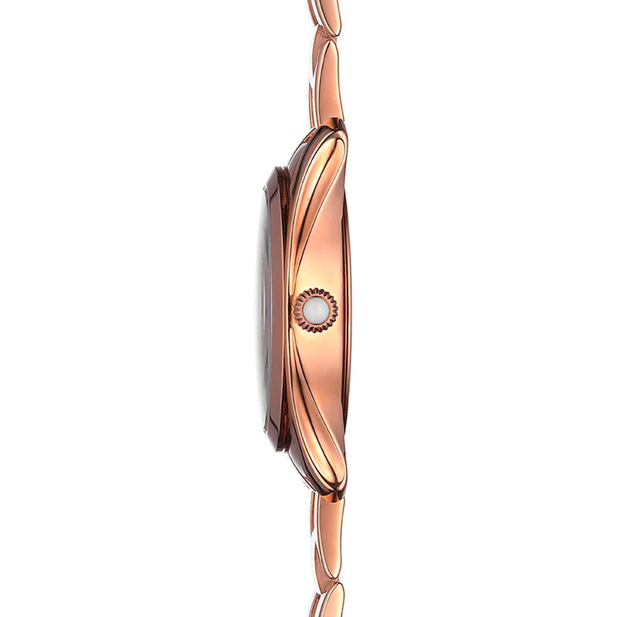 Tissot T Wave Mother of Pearl Dial Rose Gold Steel Strap Watch For Women - T112.210.33.113.00