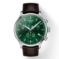 Tissot Chrono XL Classic Chronograph Green Dial Brown Leather Strap Watch For Men - T116.617.16.091.00