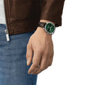 Tissot Chrono XL Classic Chronograph Green Dial Brown Leather Strap Watch For Men - T116.617.16.091.00