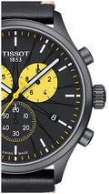 Tissot Chrono XL Tour De France Special Edition Black Dial Black Leather Strap Watch for Men - T116.617.36.051.11