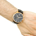 Tissot Chrono XL 45mm Black Dial Brown Leather Strap Watch For Men - T116.617.36.057.01