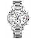 Tommy Hilfiger Claudia White Dial Silver Steel Strap Watch for Women - 1781819