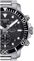 Tissot Seaster 1000 Chronograph Quartz Black Dial Silver Steel Strap Watch For Men - T120.417.11.051.00