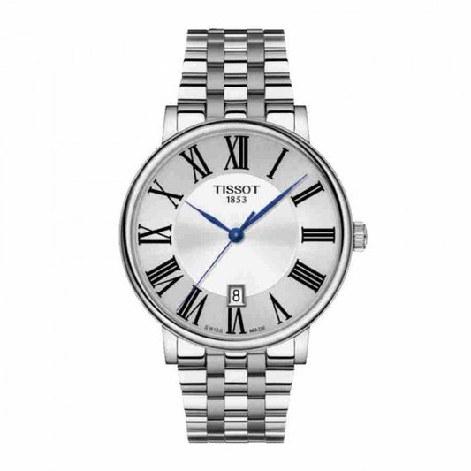 Tissot Carson Premium Quartz Silver Dial Silver Steel Strap Watch for Men - T122.417.11.033.00