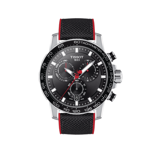 Tissot Supersport Vuelta Special Edition Chrono Black Dial Black Nylon Strap Watch for Men - T125.617.17.051.01