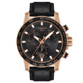 Tissot Supersport Chrono Black Dial Black Leather Strap Watch for Men - T125.617.36.051.00