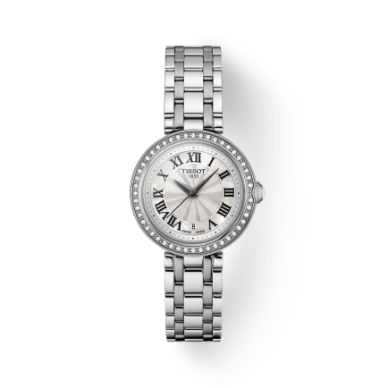 Tissot Bellissima Small Lady Silver Dial with Diamonds Stainless Steel Watch For Women - T126.010.61.113.00