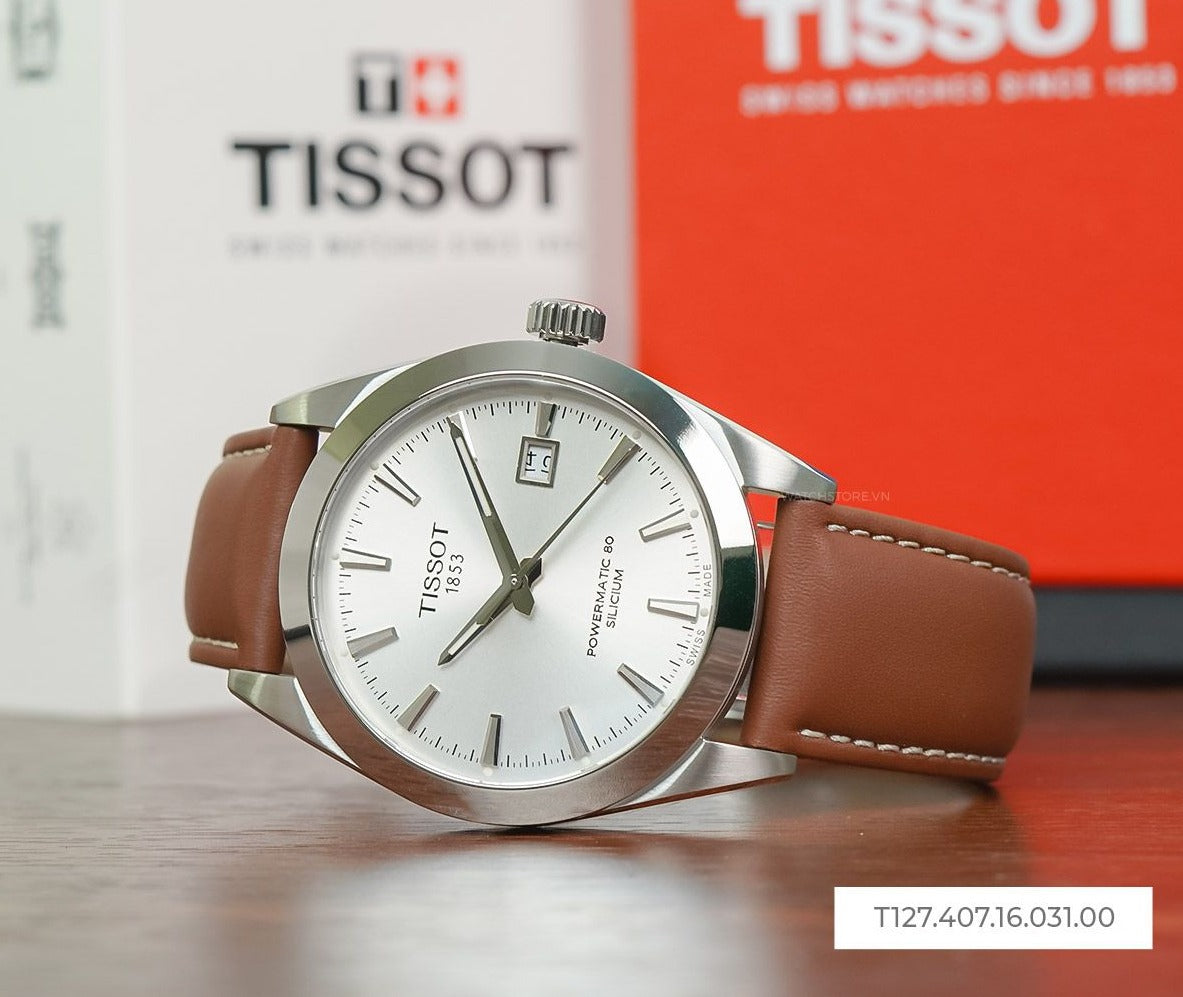 Tissot Gentleman Powermatic 80 Silicium Watch For Men - T127.407.16.031.00