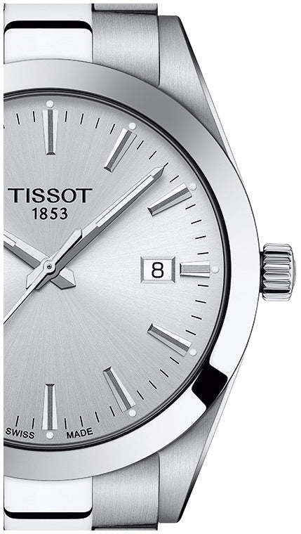 Tissot Gentleman Grey Dial Quartz 40mm Watch For Men - T127.410.11.031.00