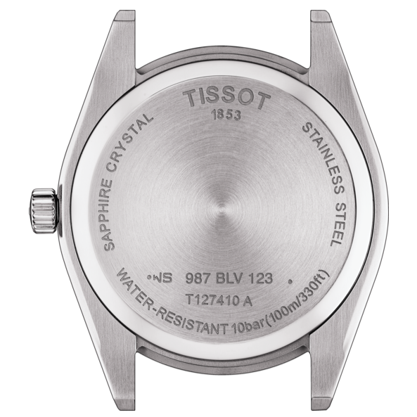 Tissot Gentleman Blue Dial Brown Leather Strap Watch For Men - T127.410.16.041.00