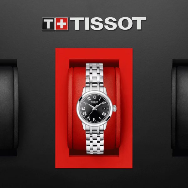 Tissot T Classic Dream Black Dial Silver Steel Strap Watch for Men - T033.410.11.053.01