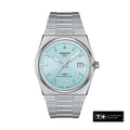 Tissot PRX Powermatic 80 Ice Blue Tiffany Dial Silver Steel Strap Watch for Men - T137.407.11.351.00