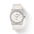 Tissot PRX 40 Quartz White Dial White Leather Strap Watch For Men -  T137.410.17.011.00