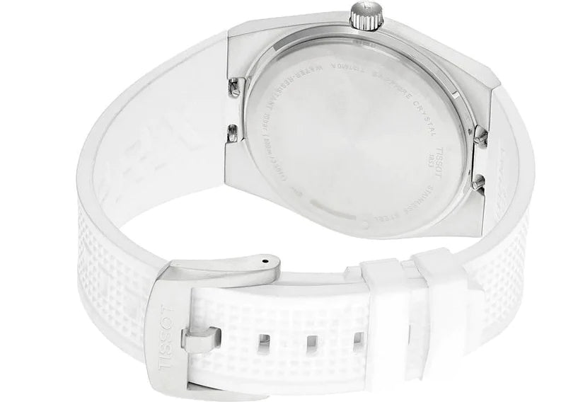 Tissot PRX 40 Quartz White Dial White Leather Strap Watch For Men -  T137.410.17.011.00