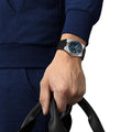 Tissot PRX Quartz Blue Dial Black Rubber Strap Watch For Men - T137.410.17.041.00