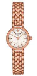 Tissot Lovely Mother of Pearl Dial Rose Gold Steel Strap Watch for Women - T140.009.33.111.00