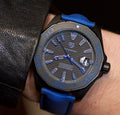Tag Heuer Aquaracer Calibre 5 Automatic Titanium Blue Dial Blue Nylon Strap Watch for Men - WAY208B.FC6382