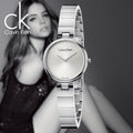 Calvin Klein Authentic White Dial Silver Steel Strap Watch for Women - K8G23146