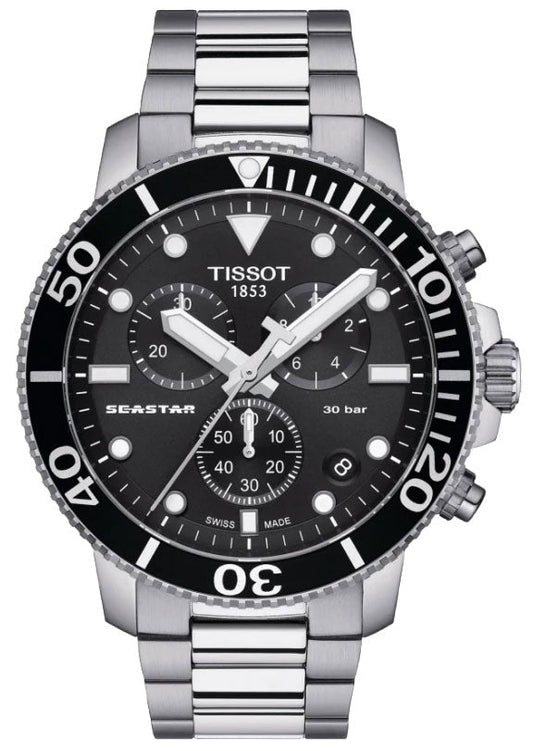 Tissot Seaster 1000 Chronograph Quartz Stainless Steel Watch For Men - T120.417.11.051.00