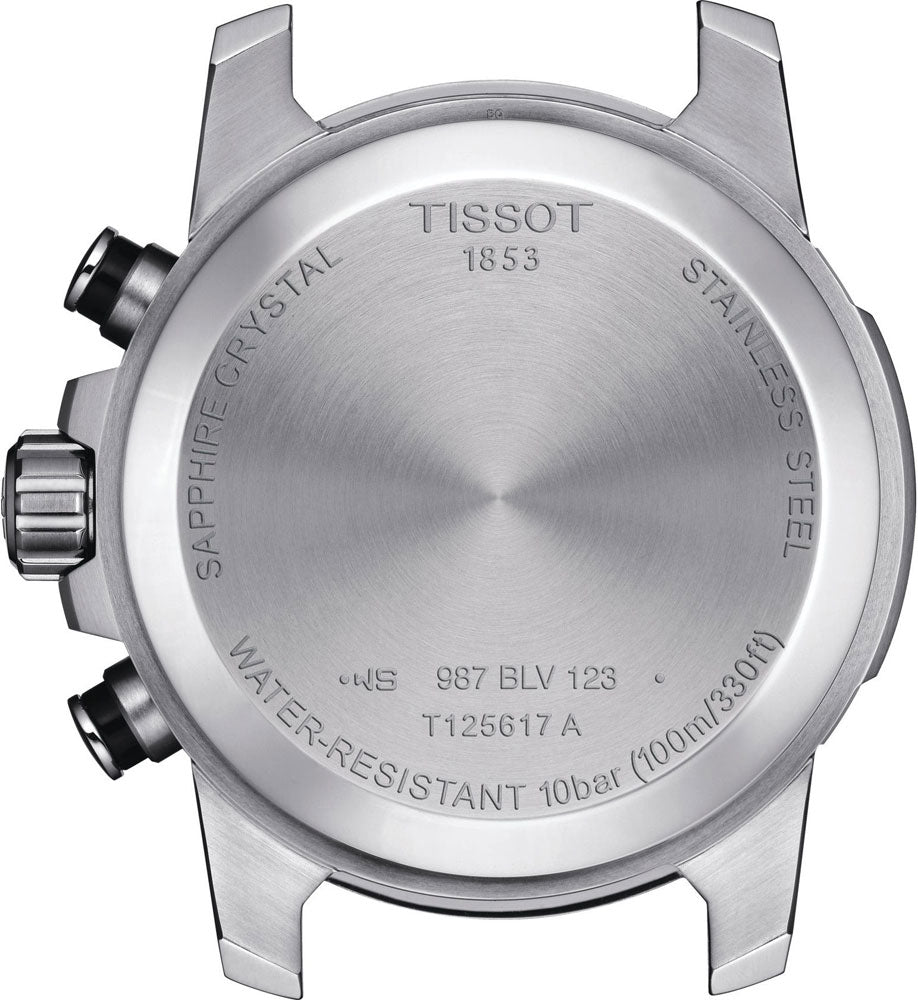 Tissot Supersport Chrono Silver Dial Brown Leather Strap Watch for Men - T125.617.16.031.00