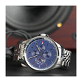 Tommy Hilfiger Shawn Multifunction Quartz Blue Dial Silver Steel Strap Watch for Men - 1791612