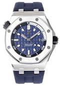 Audemars Piguet Royal Oak Offshore Diver Blue Dial Blue Rubber Strap Watch for Men - 15720ST.OO.A027CA.01