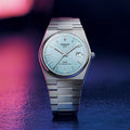 Tissot PRX Powermatic 80 Ice Blue Tiffany Dial Silver Steel Strap Watch for Men - T137.407.11.351.00