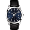 Tissot Gentlemen Blue Dial Black Leather Strap Watch for Men - T127.410.16.041.01