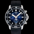 Tissot Seastar 1000 Chronograph Blue Dial Black Rubber Strap Watch For Men - T120.417.17.041.00