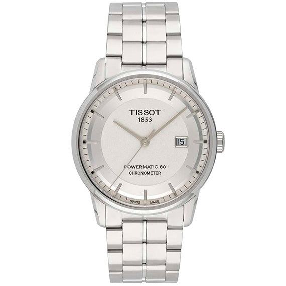 Tissot Luxury Silver Dial Powermatic 80 Watch For Men - T086.408.11.031.00