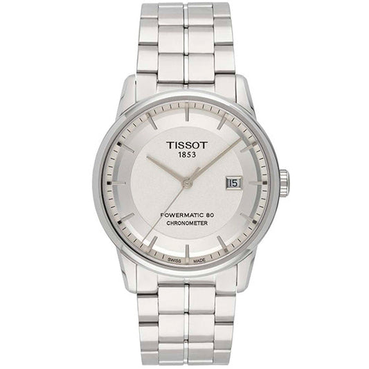 Tissot Luxury Silver Dial Powermatic 80 Watch For Men - T086.408.11.031.00
