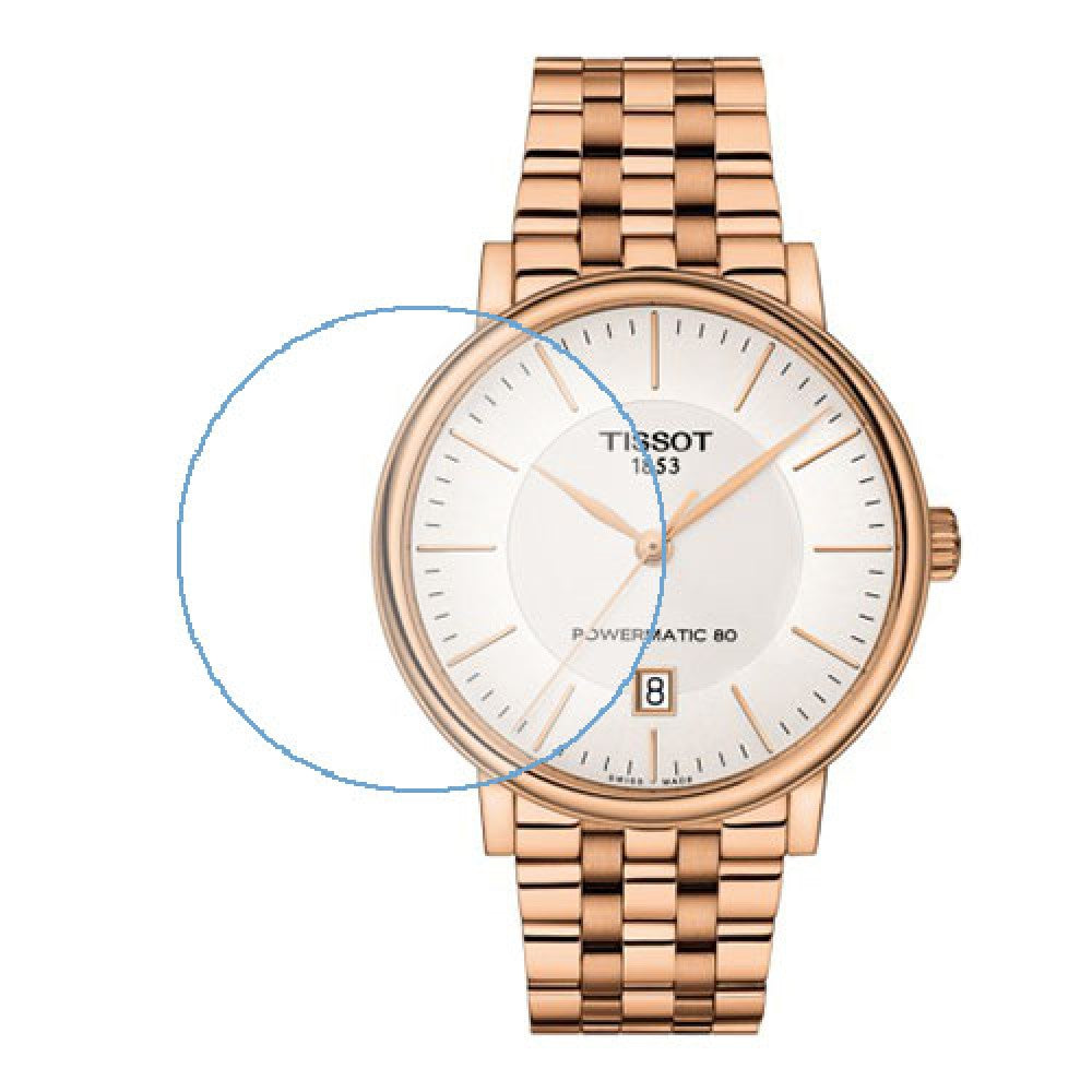 Tissot T Classic Carson Premium Automatic White Dial Rose Gold Steel Strap Watch for Men - T122.407.33.031.00