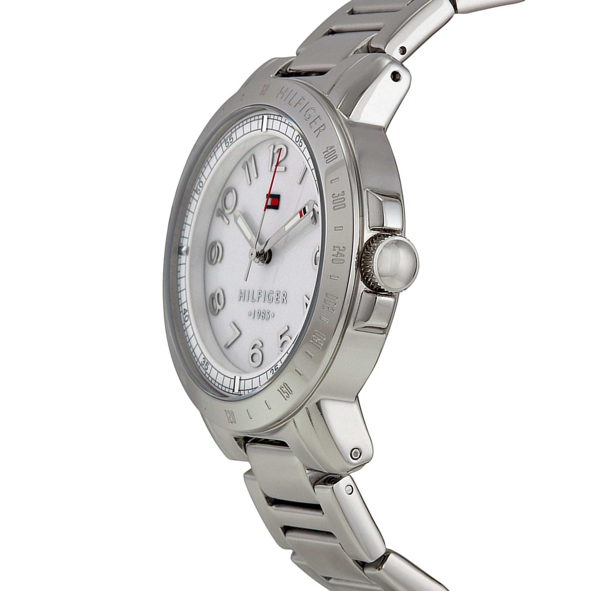 Tommy Hilfiger White Dial Silver Steel Strap Watch for Women - 1781397