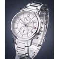 Tommy Hilfiger Claudia White Dial Silver Steel Strap Watch for Women - 1781819