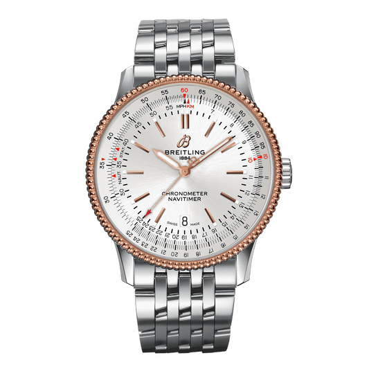 Breitling Navitimer Automatic 41mm White Dial Stainless Steel Mens Watch - U17326211G1A1