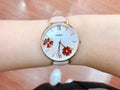 Fossil Jacqueline Mother of Pearl White Dial Pink Leather Strap Watch for Women - ES4671